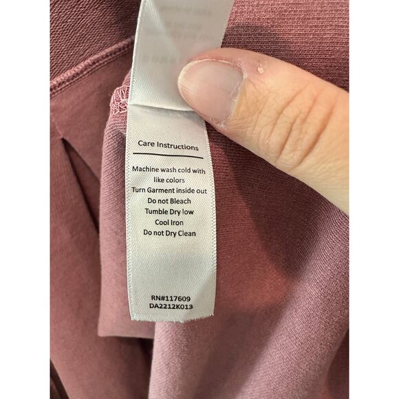 DOWNEAST | Rose Mauve Boho Open Front Cardigan Sweater Jacket | Medium - Picture 8 of 8